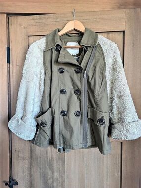 Heihei Sequined Utility Jacket Green & White Size Medium